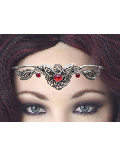 Diadema con perle di cristallo