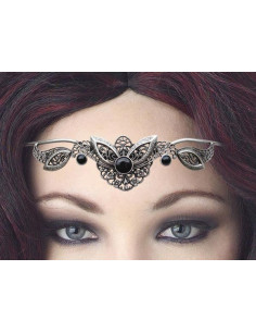 Diadema con perle di cristallo