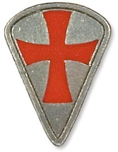 Ciondolo scudo templare 1