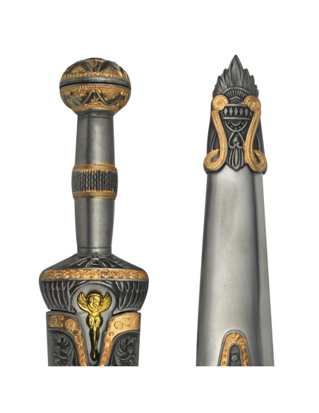 Aquiles pugnale di metallo rivestito