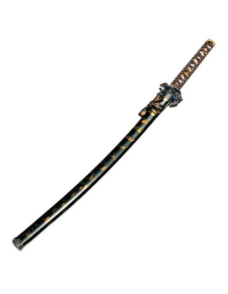 Fodero del drago Katana nero-oro