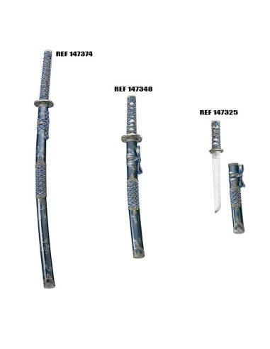 Katana blu-argento