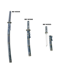 Wakizashi blu-argento 2