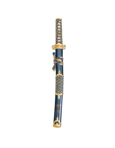 Fodero Wakizashi blu-oro