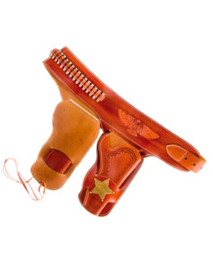 cartucciera sceriffo per 2 revolver