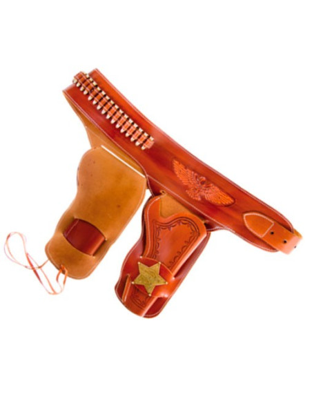 cartucciera sceriffo per 2 revolver