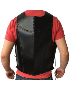 Armatura medievale in pelle nera