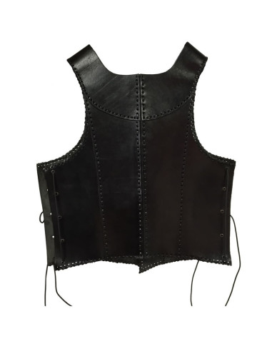 Armatura medievale in pelle nera