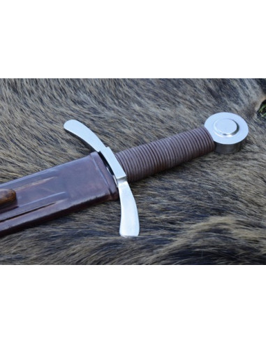 Spada da crociato con fodero, funzionante