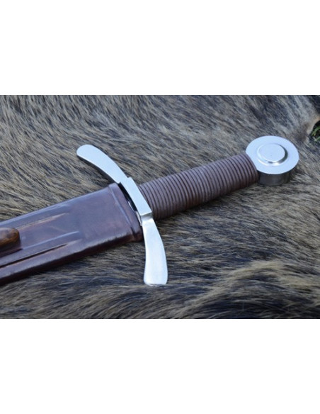 Spada da crociato con fodero, funzionante