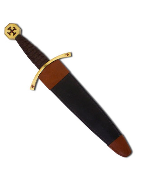 Pugnale templare con fodero