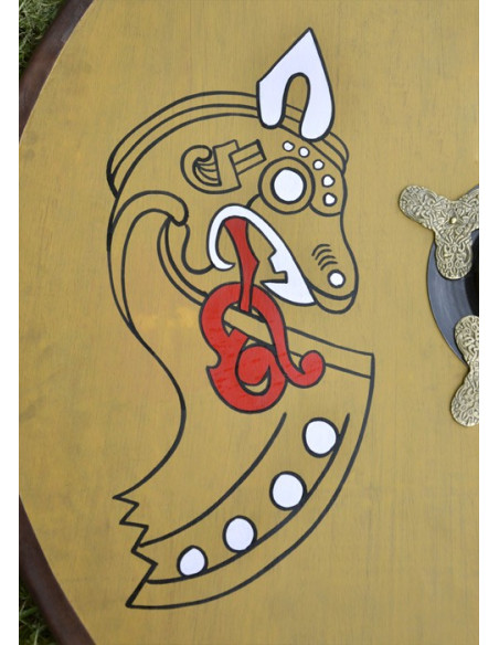 scudo vichingo in legno