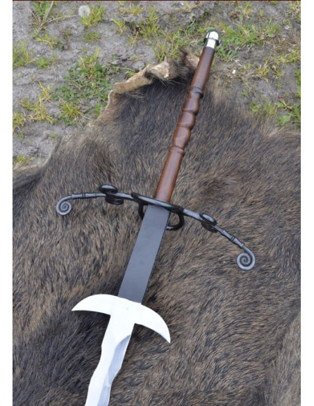 Spada 2 mani fiammeggianti, 147 cm.