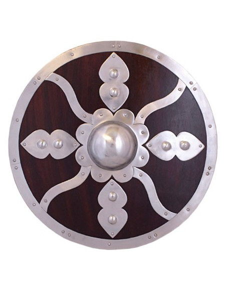 Scudo vichingo in legno e acciaio Scudo vichingo in legno e acciaio