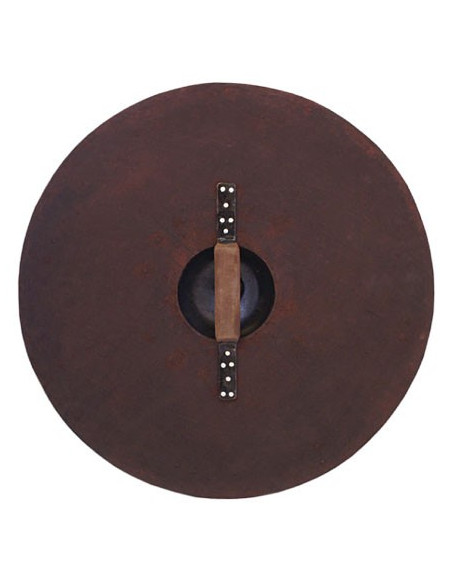 Scudo vichingo in legno e acciaio Scudo vichingo in legno e acciaio