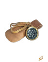 bussola con borsa in pelle
