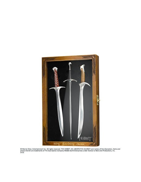 Set 3 tagliacarte e scrigno, Hobbit