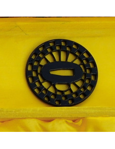 Katana in acciaio al carbonio, tsuba, kit di pulizia e scatola