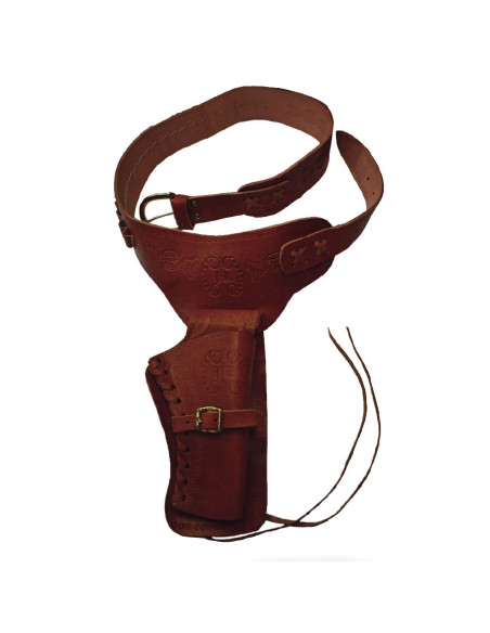 Pelle cartuccia nastro 1 revolver (di destra)