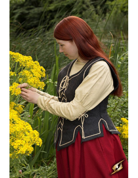 Gilet medievale donna lacci
