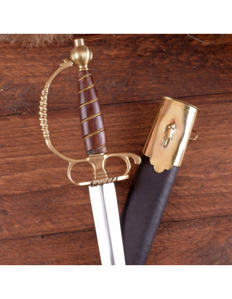 Spada europea con fodero, XVIII secolo