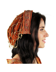 Copricapo medievale Retina in terracotta