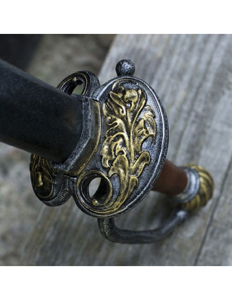 Spada ad arco rinascimentale in lattice, 85 cm.