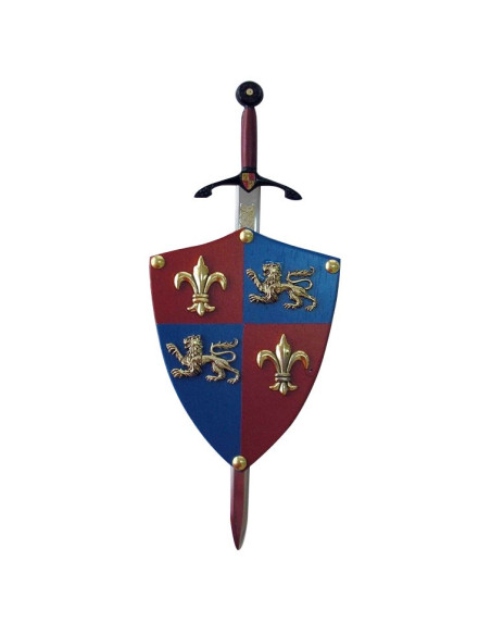 Mini-scudo Principe Nero con mini-spada