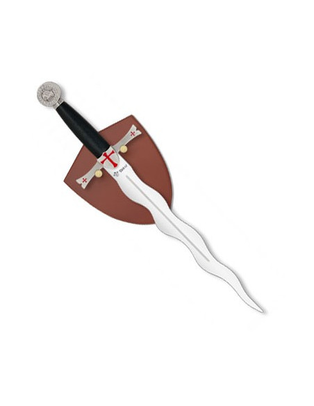 Daga templarios flamigera, oro