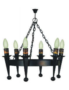 Lampada forgiata 6 torce