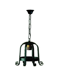 Lanterna da fucina medievale a 1 luce. (cm 65x26)