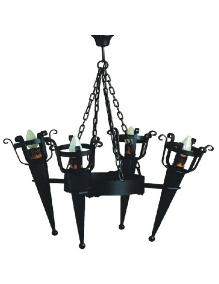 Lampada Fucina 4 torce (86x80 cm.)