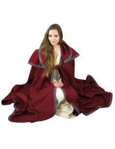 Ampia mantella da donna con cappuccio