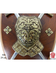 Corazza panoplia con spade