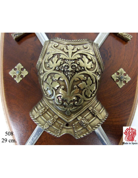 Corazza panoplia con spade