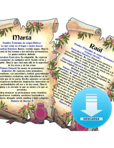 Pergamena virtuale con 1 nome 2