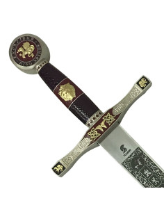 Spada Excalibur in ottone, cadetto (75 cm.)
