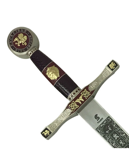 Spada Excalibur in ottone, cadetto (75 cm.)