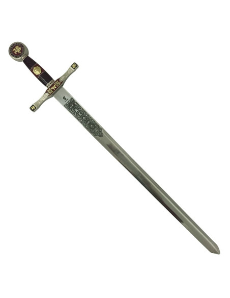 Spada Excalibur in ottone, cadetto (75 cm.)