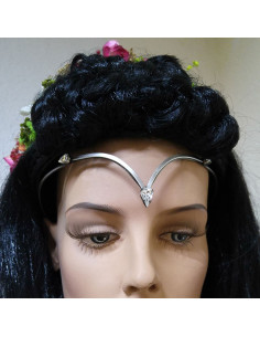 Diadema con perle di cristallo