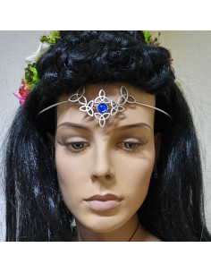 Diadema con perle di cristallo