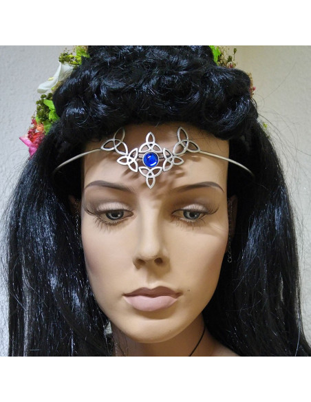 Diadema con perle di cristallo