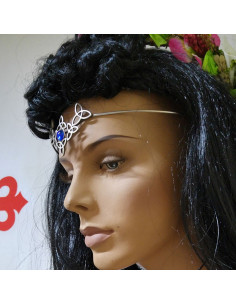 Diadema con perle di cristallo 2