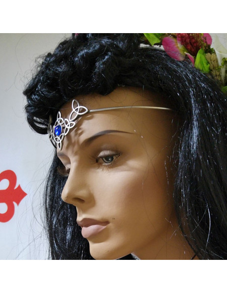 Diadema con perle di cristallo