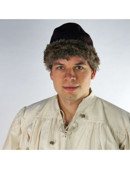 Cappello vichingo Ulf in pelle