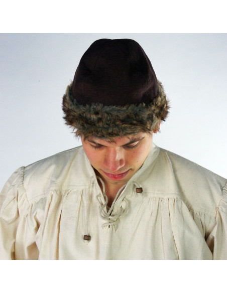 Cappello vichingo Ulf in pelle