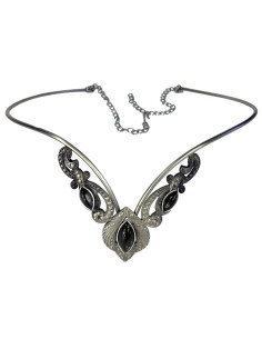 Diadema con perle di cristallo