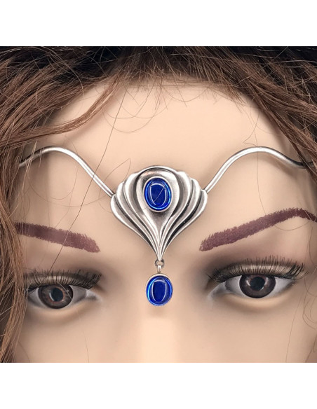 Diadema con perle di cristallo