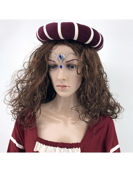 Diadema con perle di cristallo