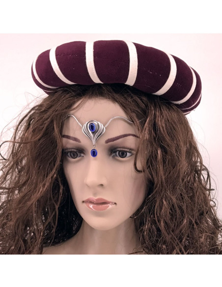 Diadema con perle di cristallo